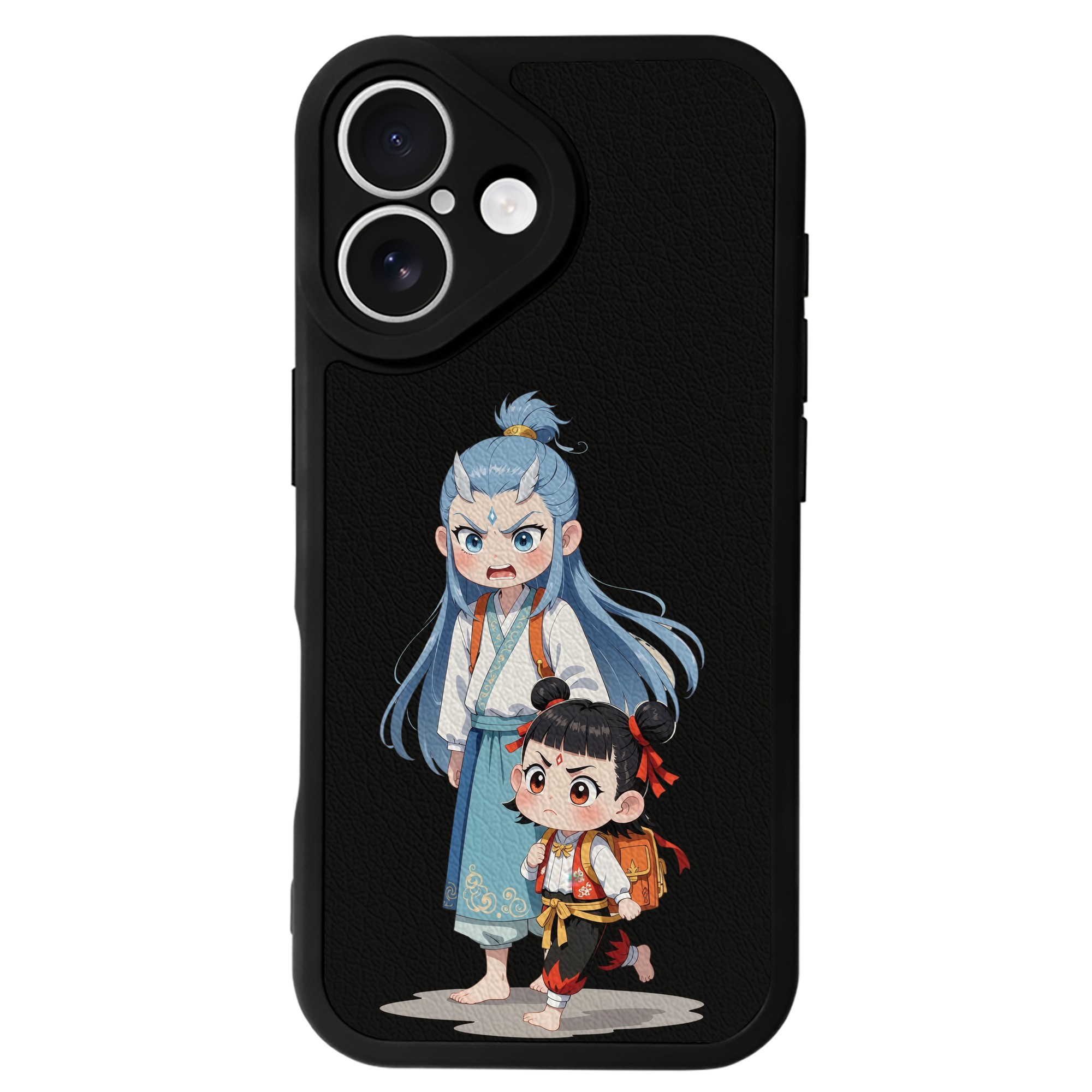 （画像用） Ne Zha 2 ナタ 魔童の大暴れ 【iPhone 16シリーズ対応】シリコンスマホケース（レザー調） 材質：シリコン